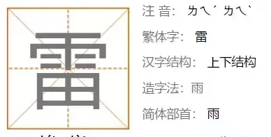 雷字几画多少笔画啊怎么读(6)