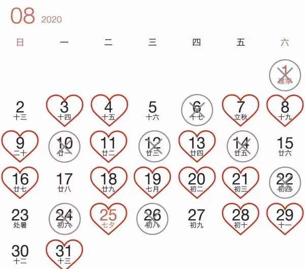 2020年阳历6月30日的生辰八字(8)