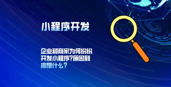 为什么小商家都要线上小程序开发运营工作(1)