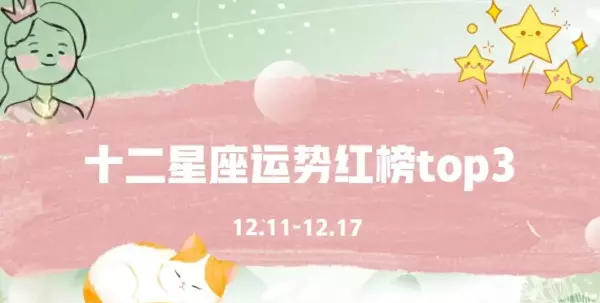 十二星座的本周运势,谁位居红榜第一呢?(1)