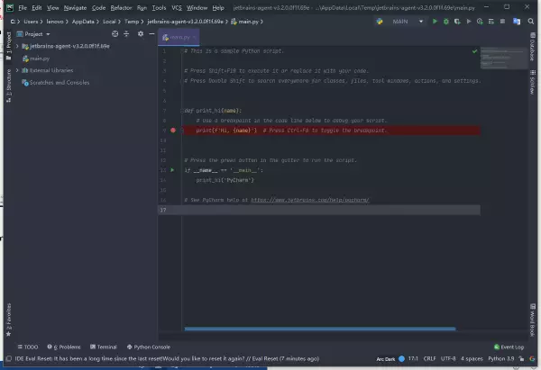 python怎么运行pycharm(1)