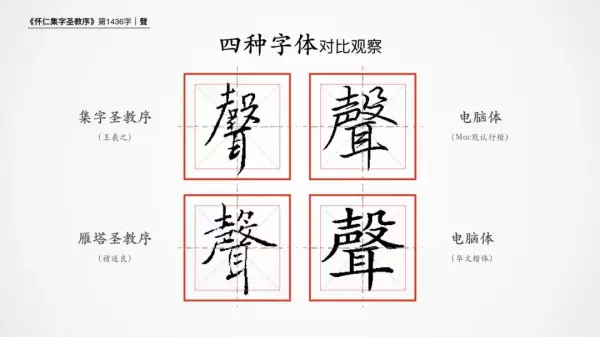 声繁体字行书怎么写的(1)