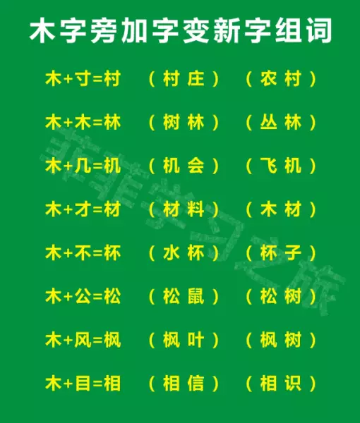木字头的字有哪些字旁的字组词(3)