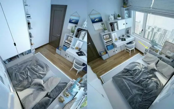 床头不得已靠窗怎么办,可以把衣柜挡住窗户吗(4)