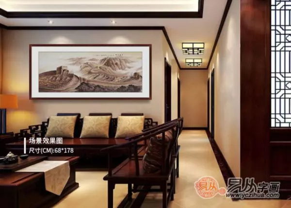 客厅挂什么字画好?这幅字画就够了!朋友都夸我眼光好(8)
