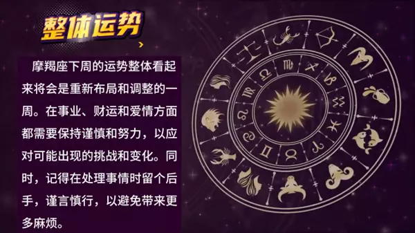 摩羯下周运势如何(1)