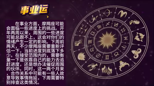 摩羯下周运势如何(2)