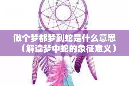 梦见蛇在房顶上下是什么意思周公解梦(2)
